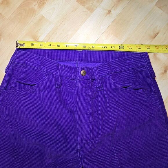 Vintage‎ Bare Kat Corduroy Purple Straight Leg Pants 30" Waist Rare - Picture 8 of 9